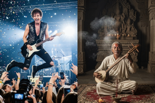 One Plays for the Camera, the Other Plays for the Gods