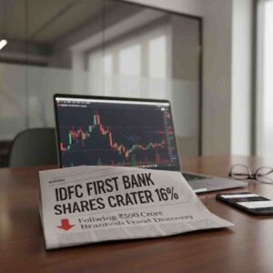 IDFC First Bank Shares Crater 16% Following ₹590 Crore Branch Fraud Discovery