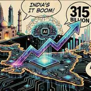 India’s IT Sector Set to Hit $315 Billion Milestone Amid AI Surge