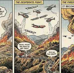 MASSIVE WILDFIRES RAVAGE SOUTHERN CALIFORNIA AS POST FIRE EXPLODES IN SIZE