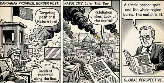 Pakistan Escalates Conflict Retaliatory Strikes on Kabul Follow Afghan Fire Incident
