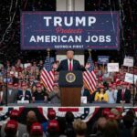 Trump Defends 50% Steel Tariffs, Tax Cuts And Housing Order In Georgia Speech