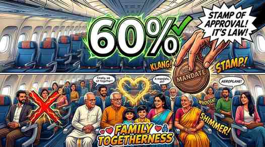 Government Mandates 60% Free Seats and Joint Family Seating in Major Aviation Shake-up