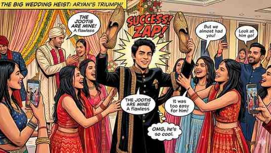 Aryan Khan Steals the Show at Joota Churai Inside the Viral Wedding Moment That Has Desi Twitter Obsessed