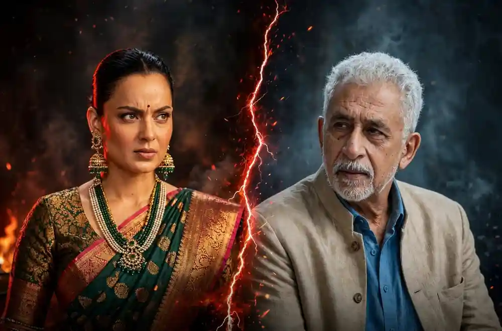 What sparked Kangana Ranaut's fiery response to Naseeruddin Shah